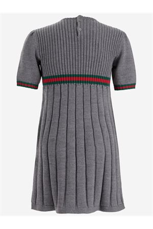 abito in lana grigio GUCCI KIDS | 787050XKD511127